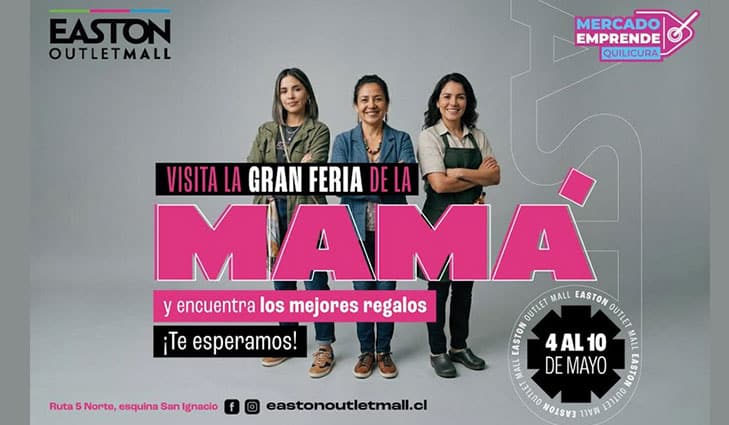 Feria del Día de la Madre en Easton Outlet Mall Santiago