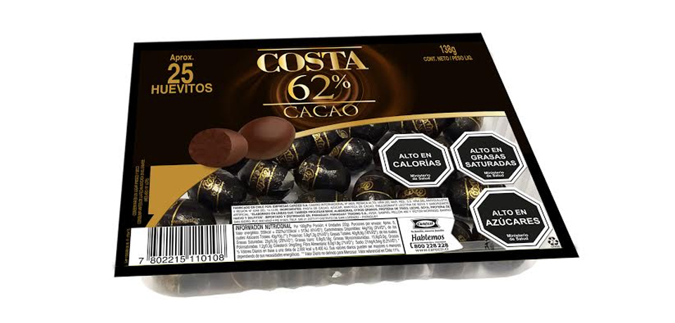 Huevitos Costa 62% Cacao